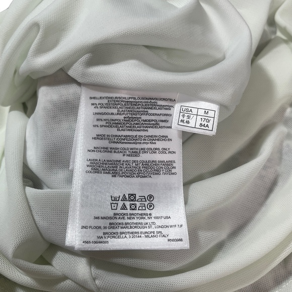 Brooks Brothers Medium‎ M Dress Multi Print Slip Lining - Picture 3 of 6